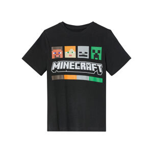 Chlapčenské tričko Minecraft (146/152, antracitová)